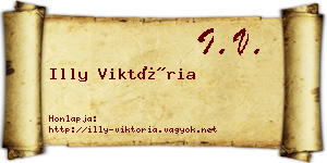 Illy Viktória névjegykártya
