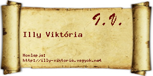Illy Viktória névjegykártya